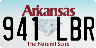AR license plate 941LBR