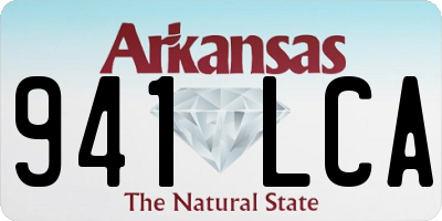 AR license plate 941LCA
