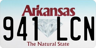 AR license plate 941LCN