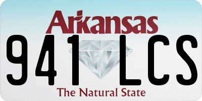 AR license plate 941LCS