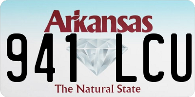 AR license plate 941LCU
