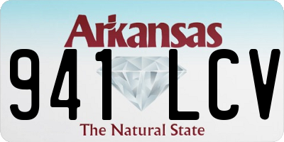 AR license plate 941LCV