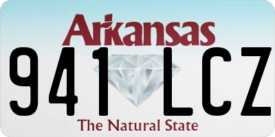 AR license plate 941LCZ