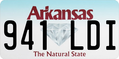 AR license plate 941LDI
