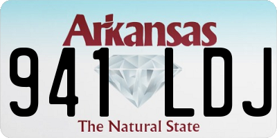 AR license plate 941LDJ