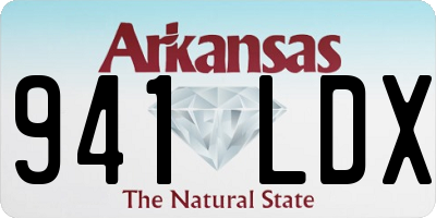 AR license plate 941LDX