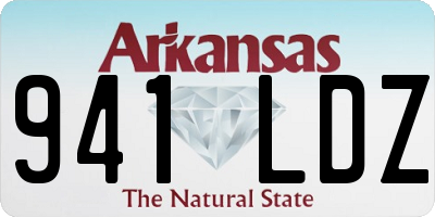 AR license plate 941LDZ
