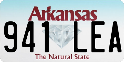 AR license plate 941LEA