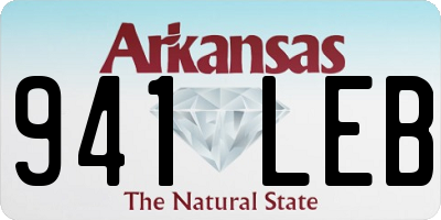 AR license plate 941LEB