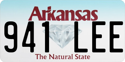 AR license plate 941LEE