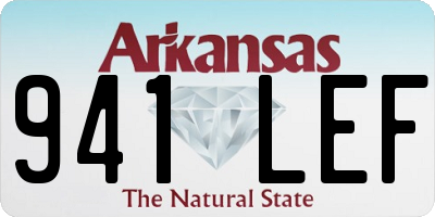 AR license plate 941LEF
