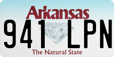 AR license plate 941LPN