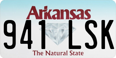 AR license plate 941LSK