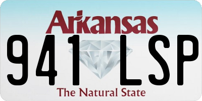 AR license plate 941LSP