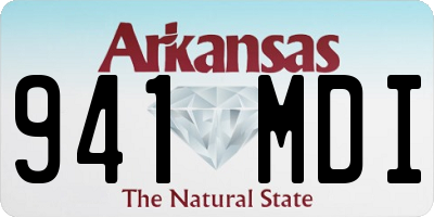 AR license plate 941MDI