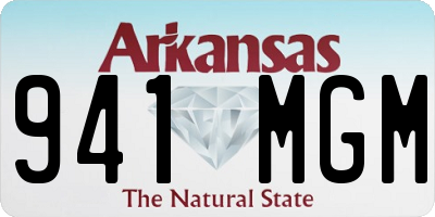 AR license plate 941MGM