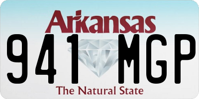 AR license plate 941MGP