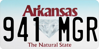 AR license plate 941MGR