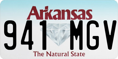 AR license plate 941MGV