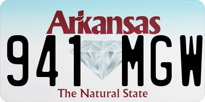 AR license plate 941MGW
