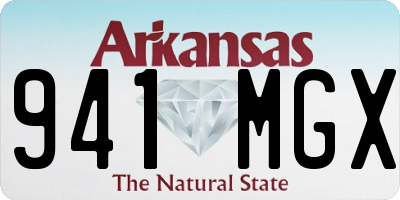 AR license plate 941MGX