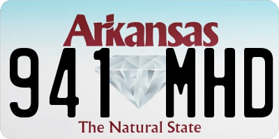AR license plate 941MHD