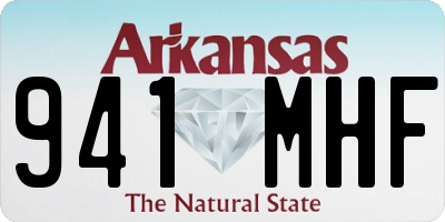 AR license plate 941MHF