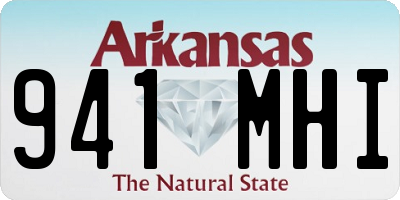 AR license plate 941MHI