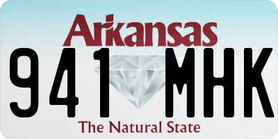 AR license plate 941MHK