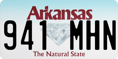 AR license plate 941MHN