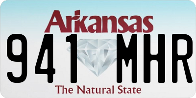 AR license plate 941MHR