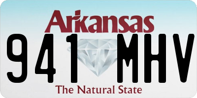 AR license plate 941MHV