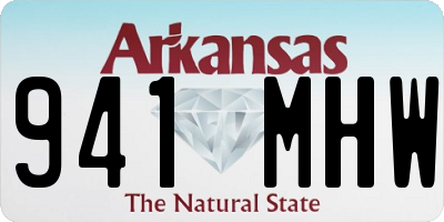 AR license plate 941MHW