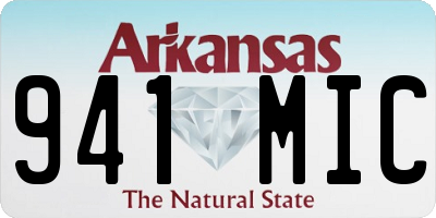 AR license plate 941MIC