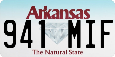 AR license plate 941MIF