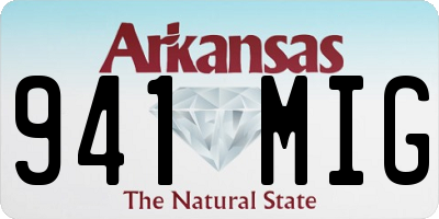 AR license plate 941MIG