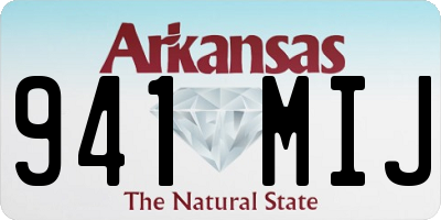 AR license plate 941MIJ