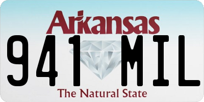 AR license plate 941MIL