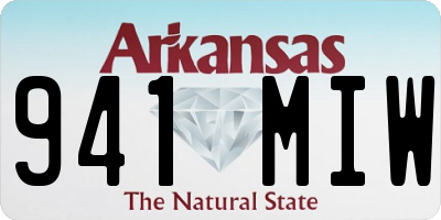 AR license plate 941MIW