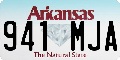 AR license plate 941MJA