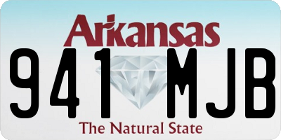 AR license plate 941MJB