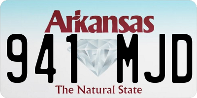 AR license plate 941MJD
