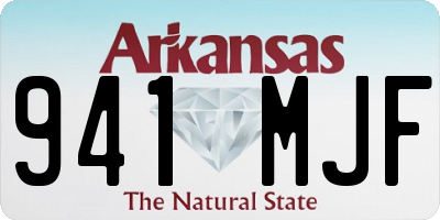 AR license plate 941MJF