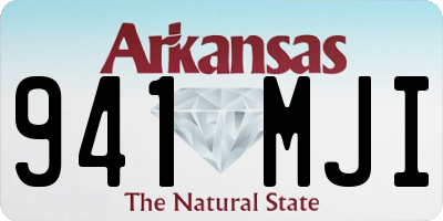 AR license plate 941MJI