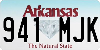 AR license plate 941MJK