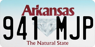 AR license plate 941MJP