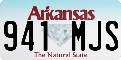 AR license plate 941MJS
