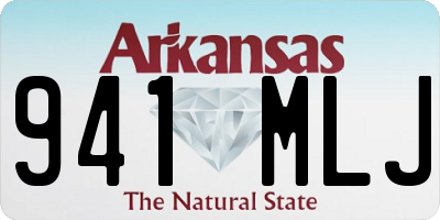 AR license plate 941MLJ