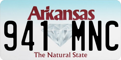 AR license plate 941MNC