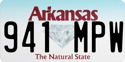 AR license plate 941MPW